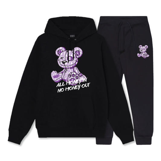 BEAR ALL MONEY IN HOODIE SET