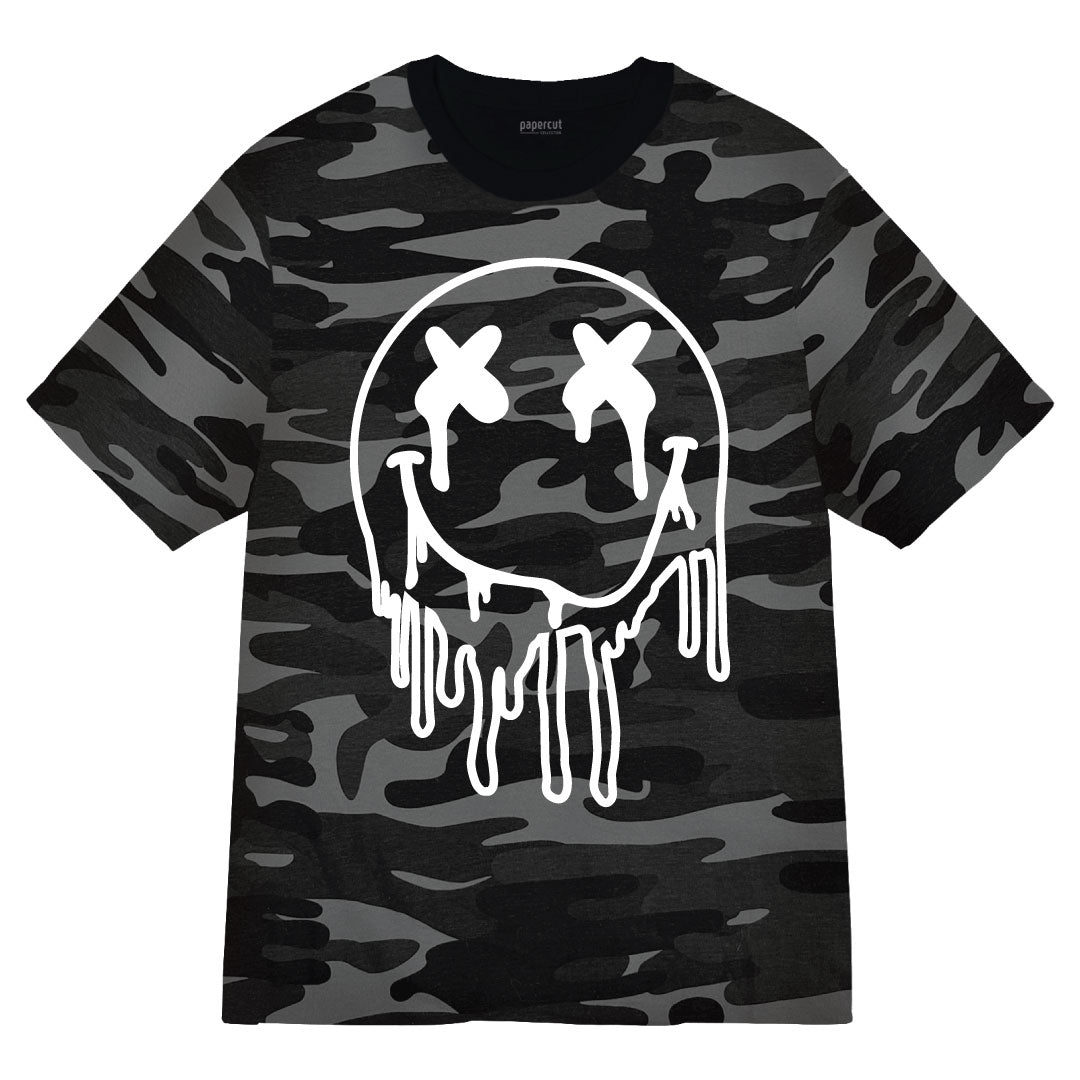 DRIPPIN SMILEY FACE CAMO TEE