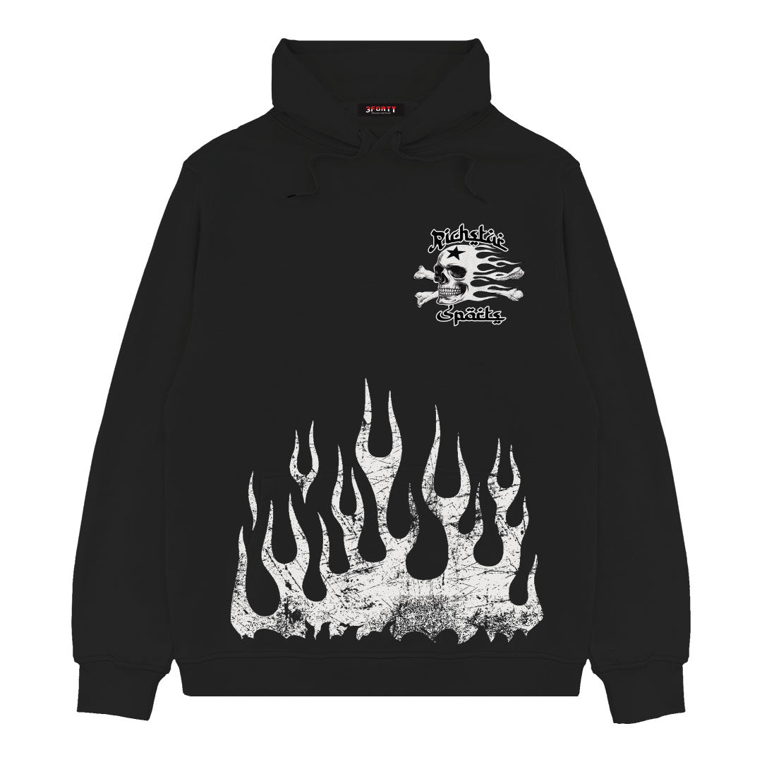 FLAME SKULL HOODIE