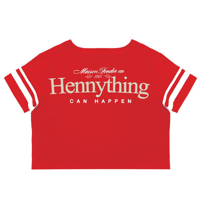 JR Hennythins is Possible CROPPED BASEBALL SHIRT