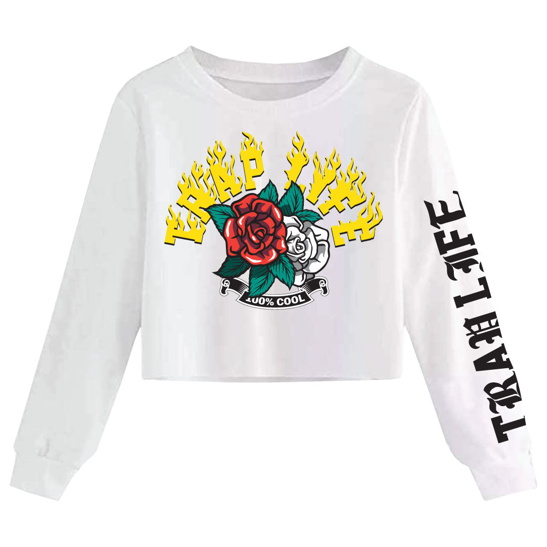 JR TRAP LIFE CROP LONG SLEEVE