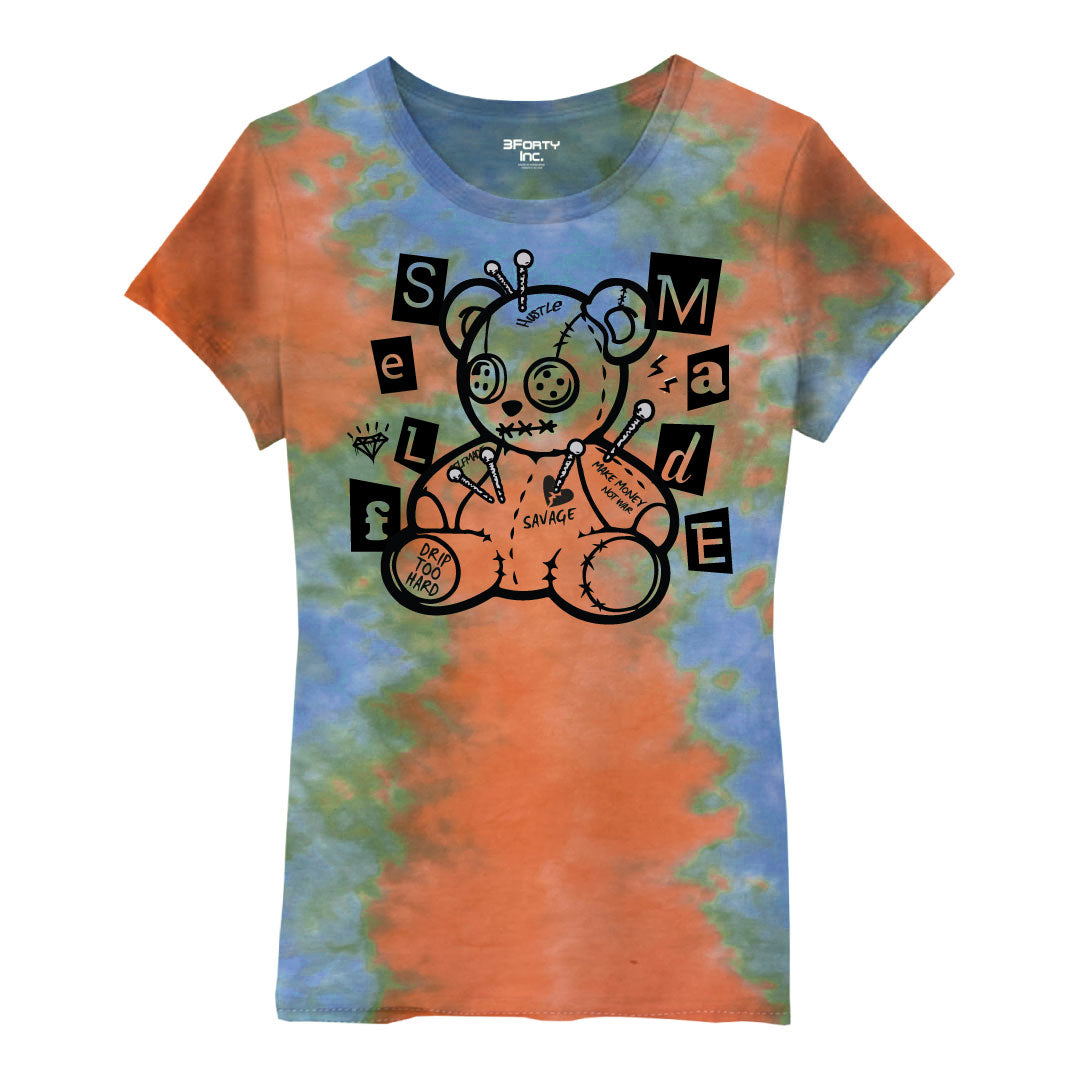 JR SELF MADE BEAR TIE DYE TEE