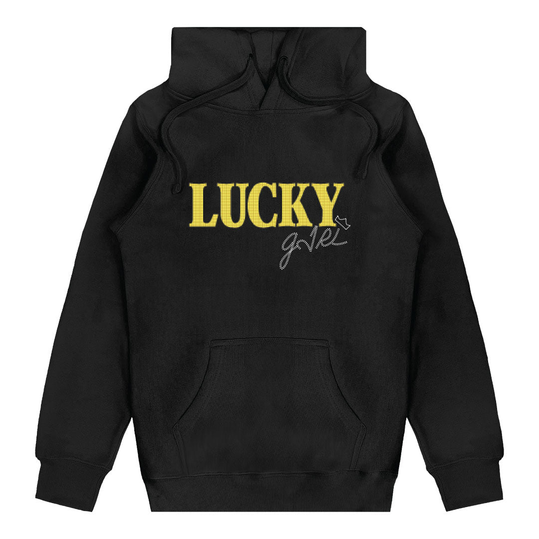 JR LUCKY GIRL RHINESTONE HOODIE