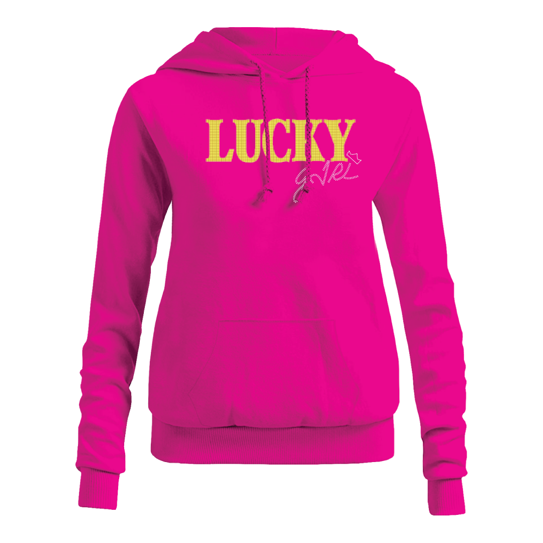 JR LUCKY GIRL RHINESTONE HOODIE