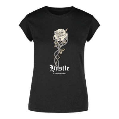 JR HUSTLE ROSE CHAIN TEE