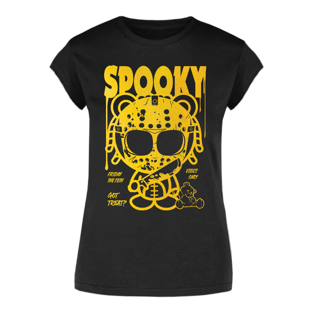 JR SPOOKY FOIL TEE