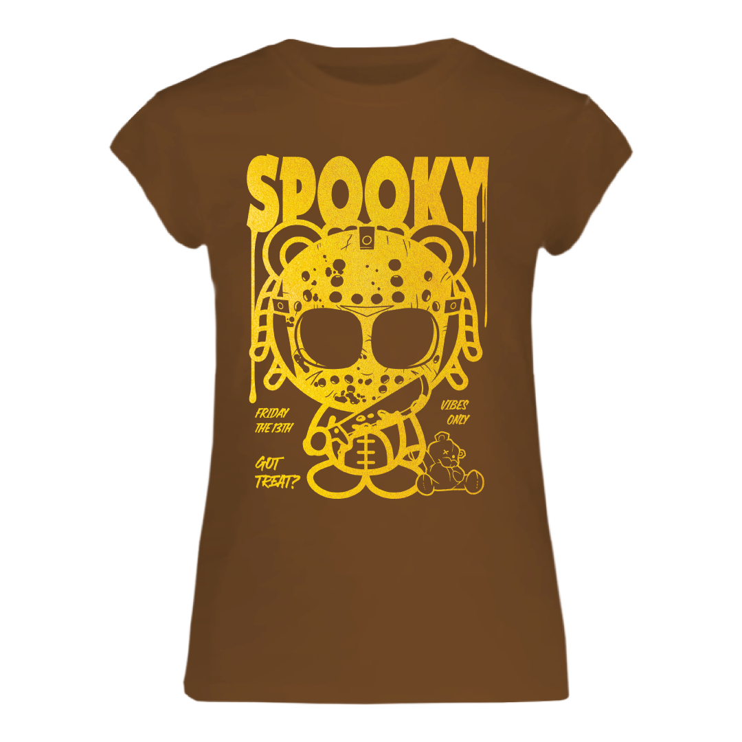 JR SPOOKY FOIL TEE