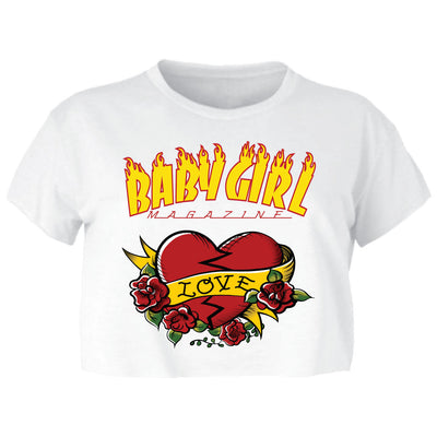 JR BABY GIRL LOVE CROP TOP