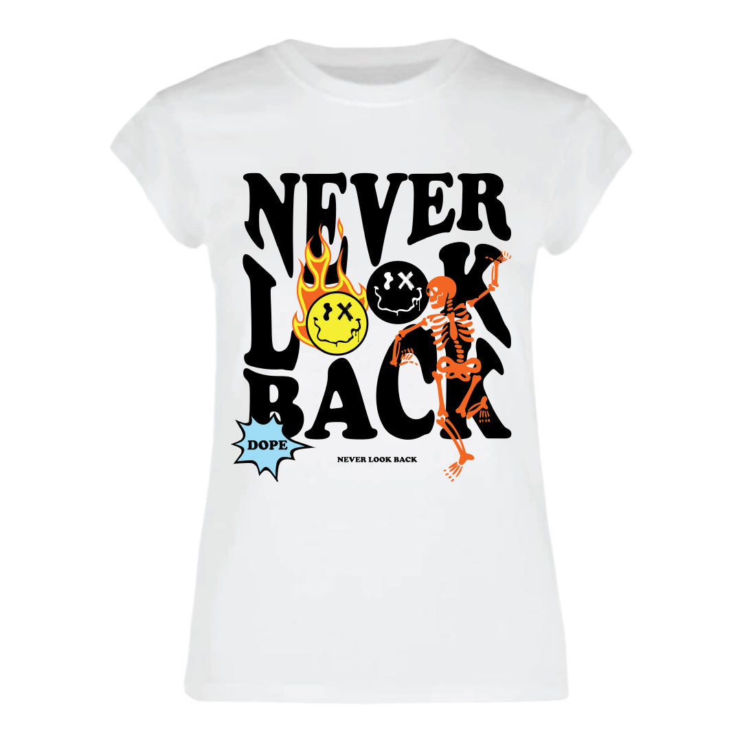 JR NEVER LOOK BACK TEE