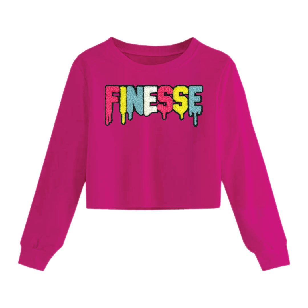 JR FINESSE CROP LONG SLEEVE