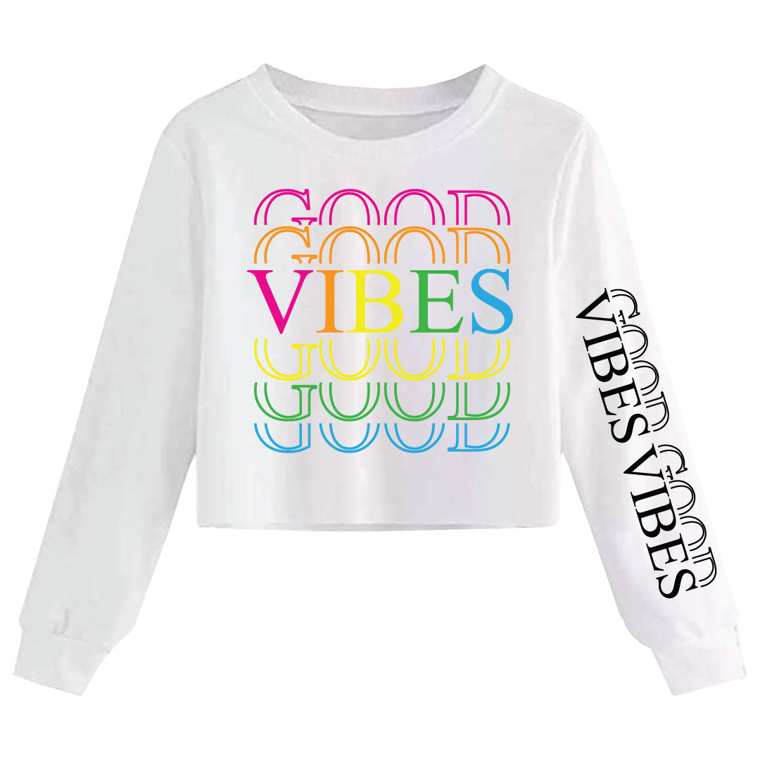 JR GOOD VIBES CROP LONG SLEEVE