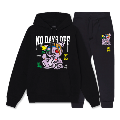 NO DAYS OFF HOODIE SET