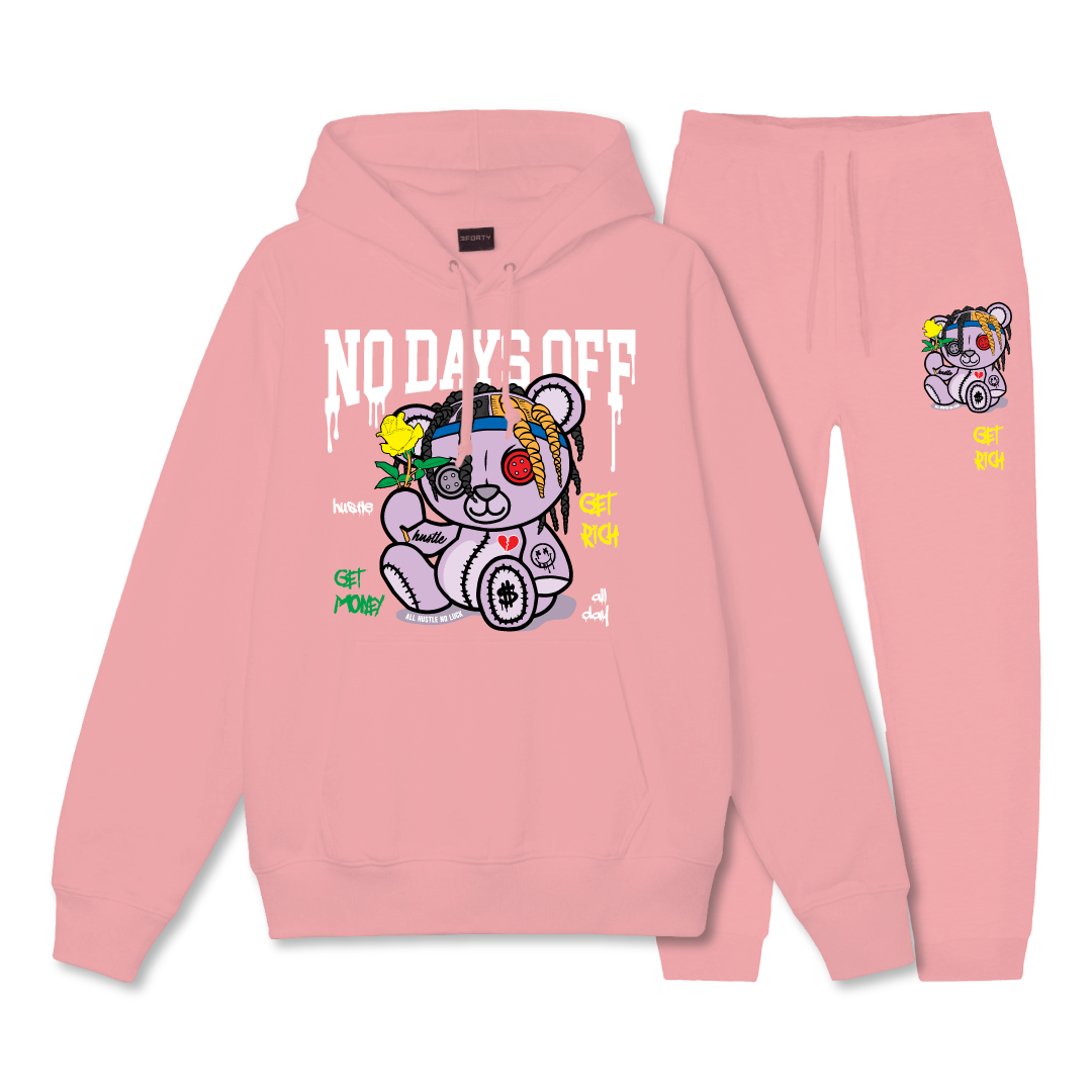 NO DAYS OFF HOODIE SET